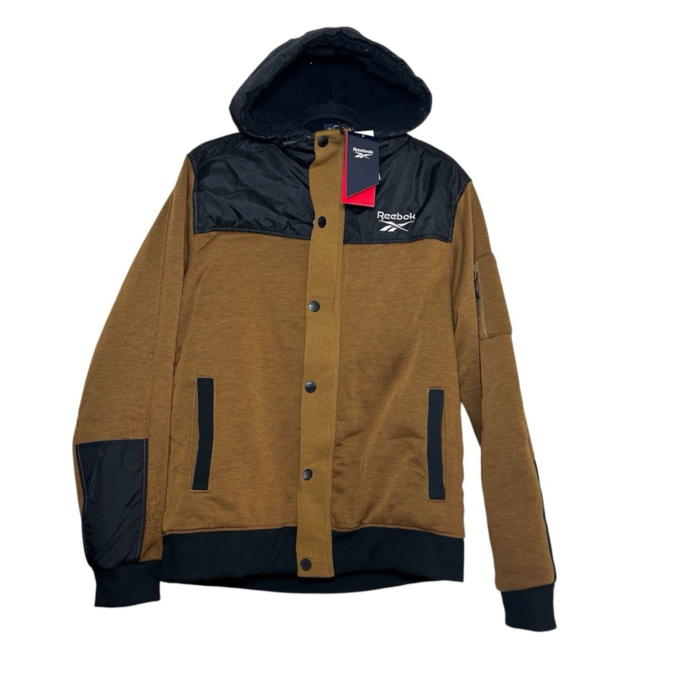 NWT Reebok Men's Brown Sherpa Lined Jacket Size XL